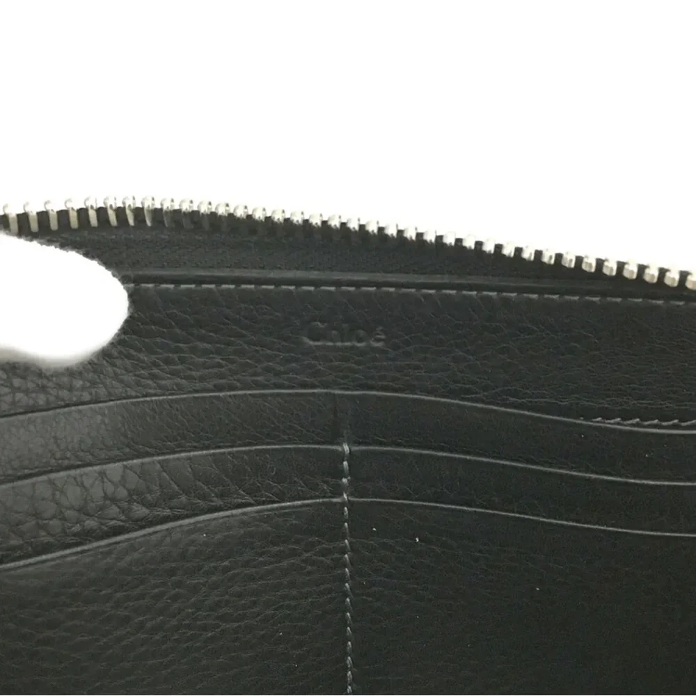 Authentic Chloe Paddington Black Leather Long Wallet - Picture 7 of 8